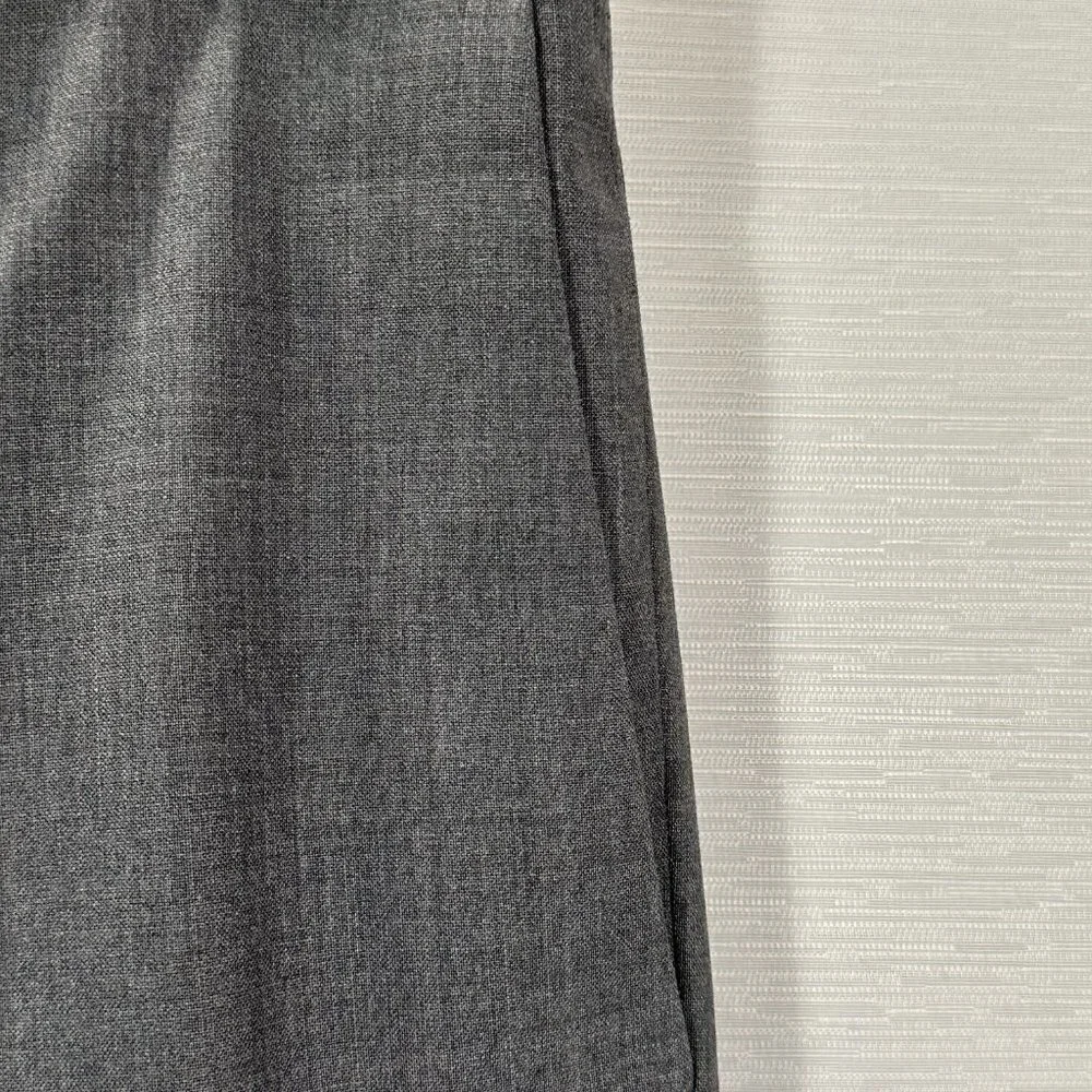 Banana Republic Pants Mens 33 Classic Gray Wool Dress Flat Front Pockets Lined